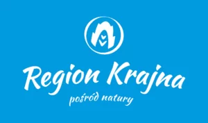 Logo Region Krajna - pion, niebieskie