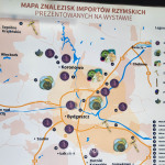 Mapka z miejscami odkryć