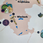 Lokalizacje odkryć w okolicach Więcborka