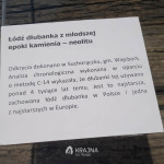 Dłubanka z Suchorączka - tabliczka informacyjna