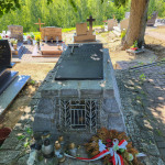 Grób Michała Drzymały przed renowacją