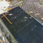 Grób Michała Drzymały przed renowacją