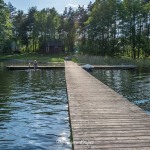 Plaża w Kujankach nad jeziorem Borówno