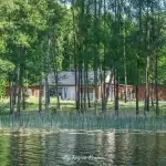 Plaża w Kujankach nad jeziorem Borówno