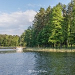 Plaża w Kujankach nad jeziorem Borówno