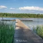 Plaża w Kujankach nad jeziorem Borówno