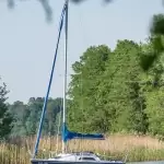 Plaża w Kujankach nad jeziorem Borówno