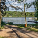 Plaża w Kujankach nad jeziorem Borówno