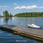 Plaża w Kujankach nad jeziorem Borówno
