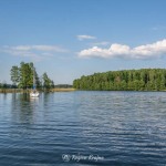 Plaża w Kujankach nad jeziorem Borówno