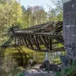 Zerwany most nad Gwdą