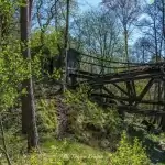 Zerwany most nad Gwdą