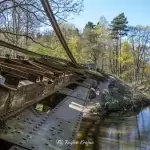 Zerwany most nad Gwdą