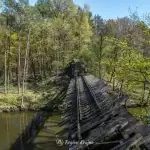 Zerwany most nad Gwdą