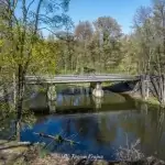 Zerwany most nad Gwdą